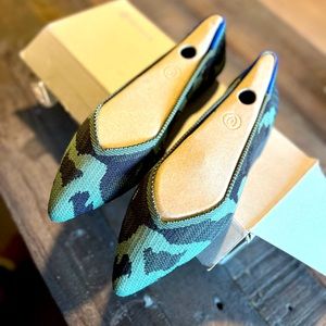 Rothy’s Olive Camo Pointy Flats